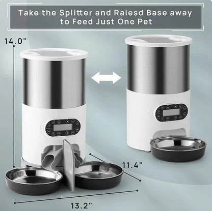 Double Meal Automatic Pet Feeder