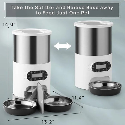 Double Meal Automatic Pet Feeder