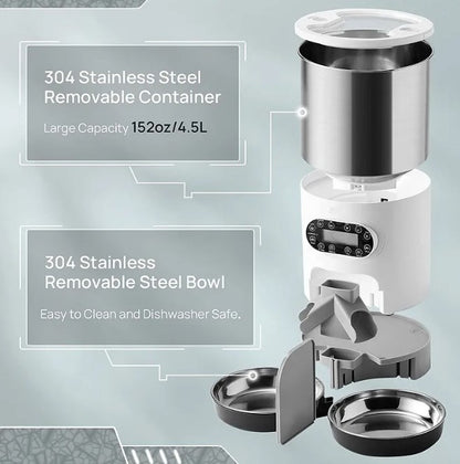 Double Meal Automatic Pet Feeder